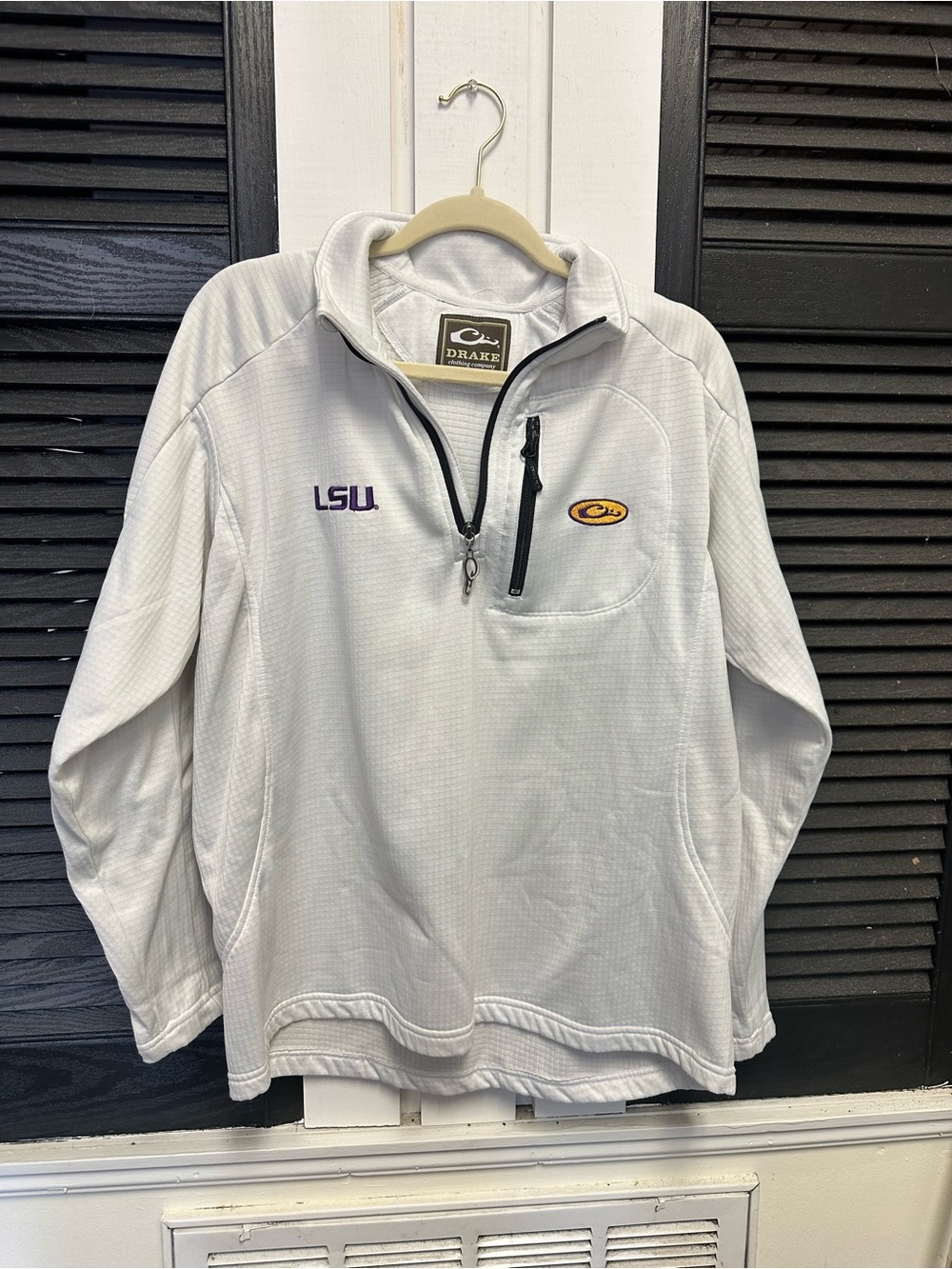 Drake White LSU Pullover Quarter-Zip